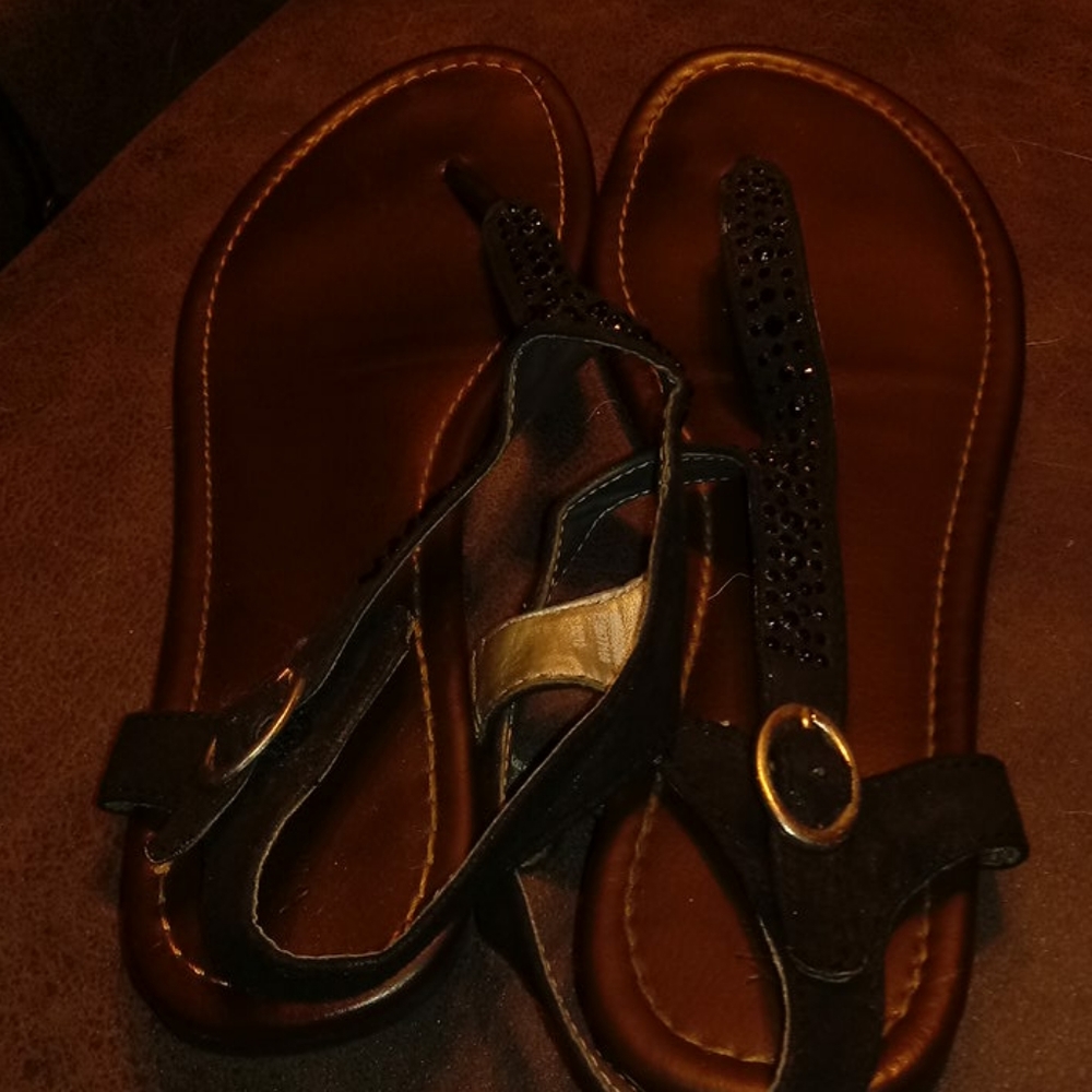 Womens black sandals